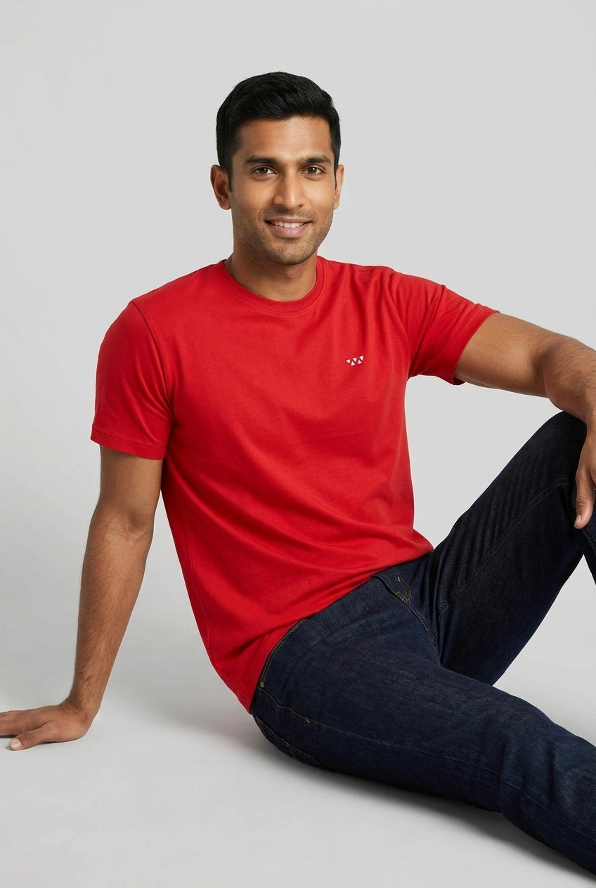Red Half Sleeve T-Shirt