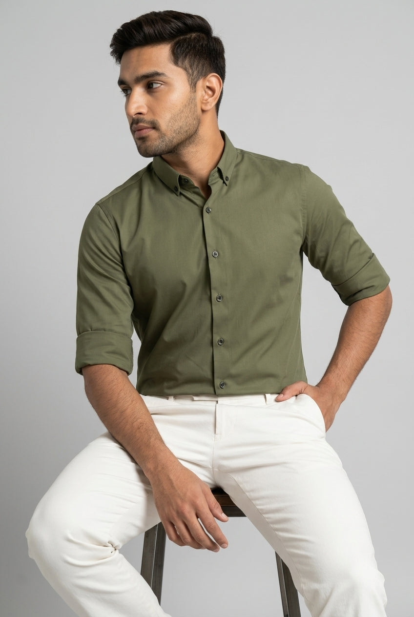 Full Sleeve Satin Shirt
