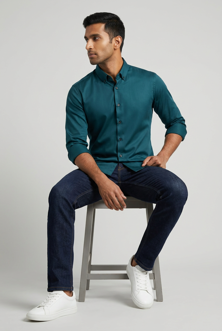 Full Sleeve Satin Shirt-thumbmail-15