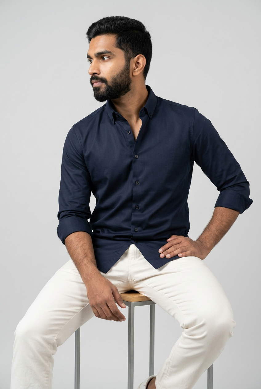 Full Sleeve Satin Shirt-thumbmail-18