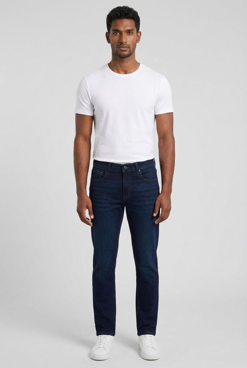 Blue Denim Washed Jeans-thumbmail-7