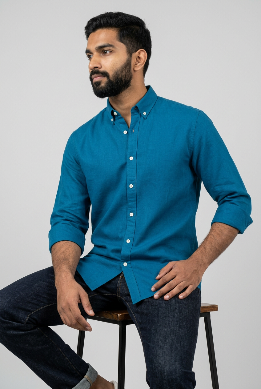 Blue Linen Shirt-thumbmail-5