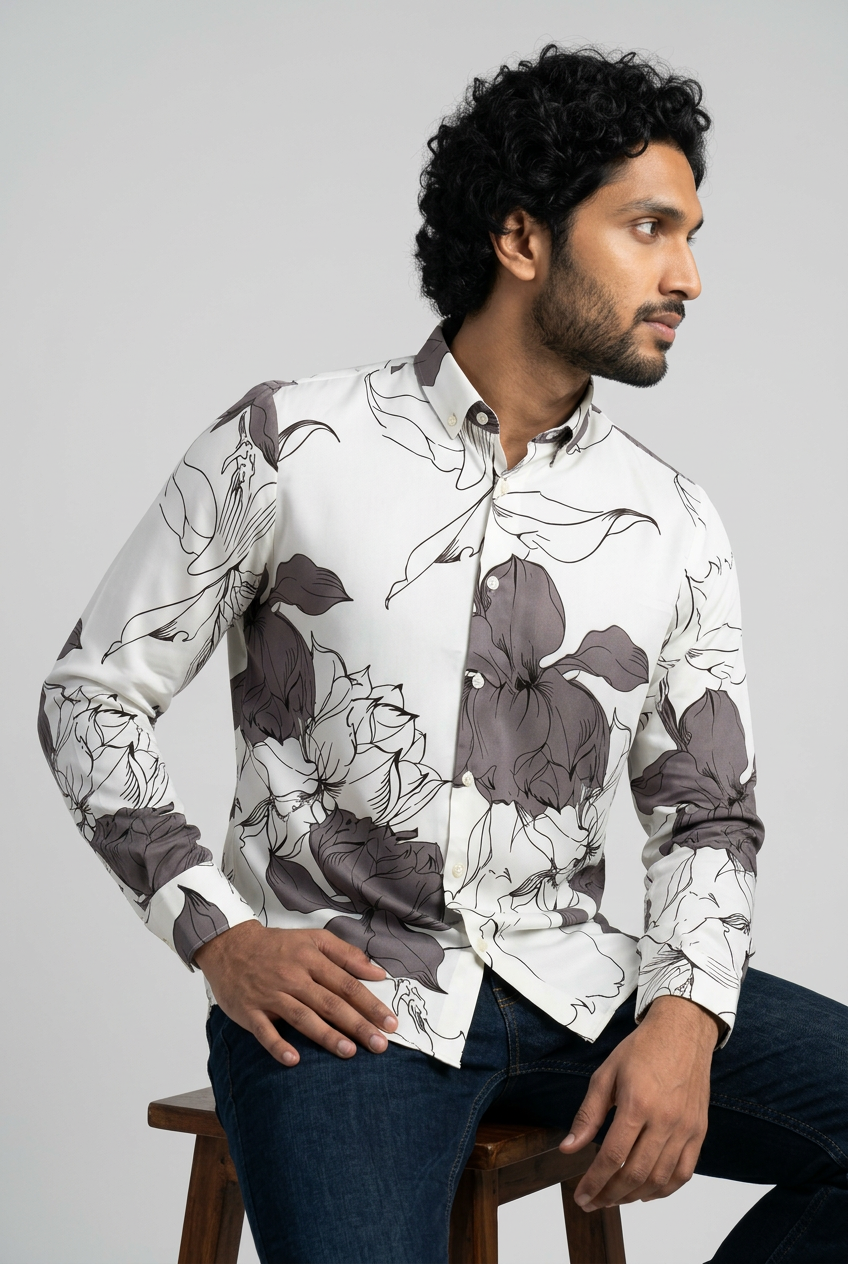 White Wine Printed Shirt-thumbmail-6