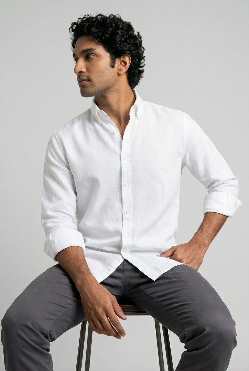 White Linen Shirt