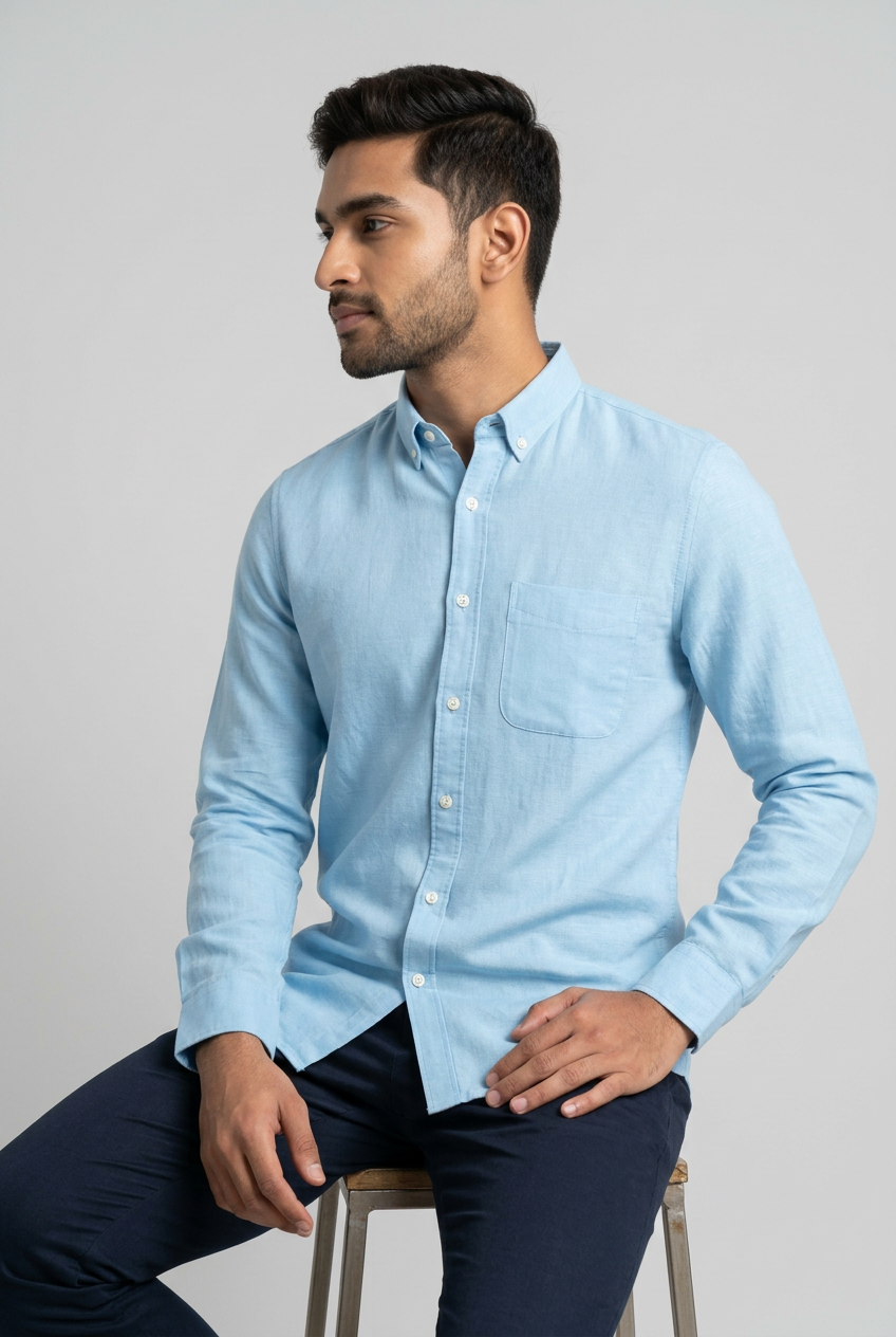 Sky Linen Shirt