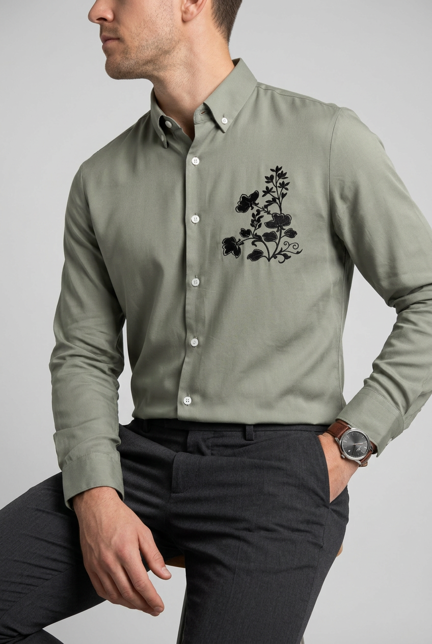 Light Grey Fancy Shirt