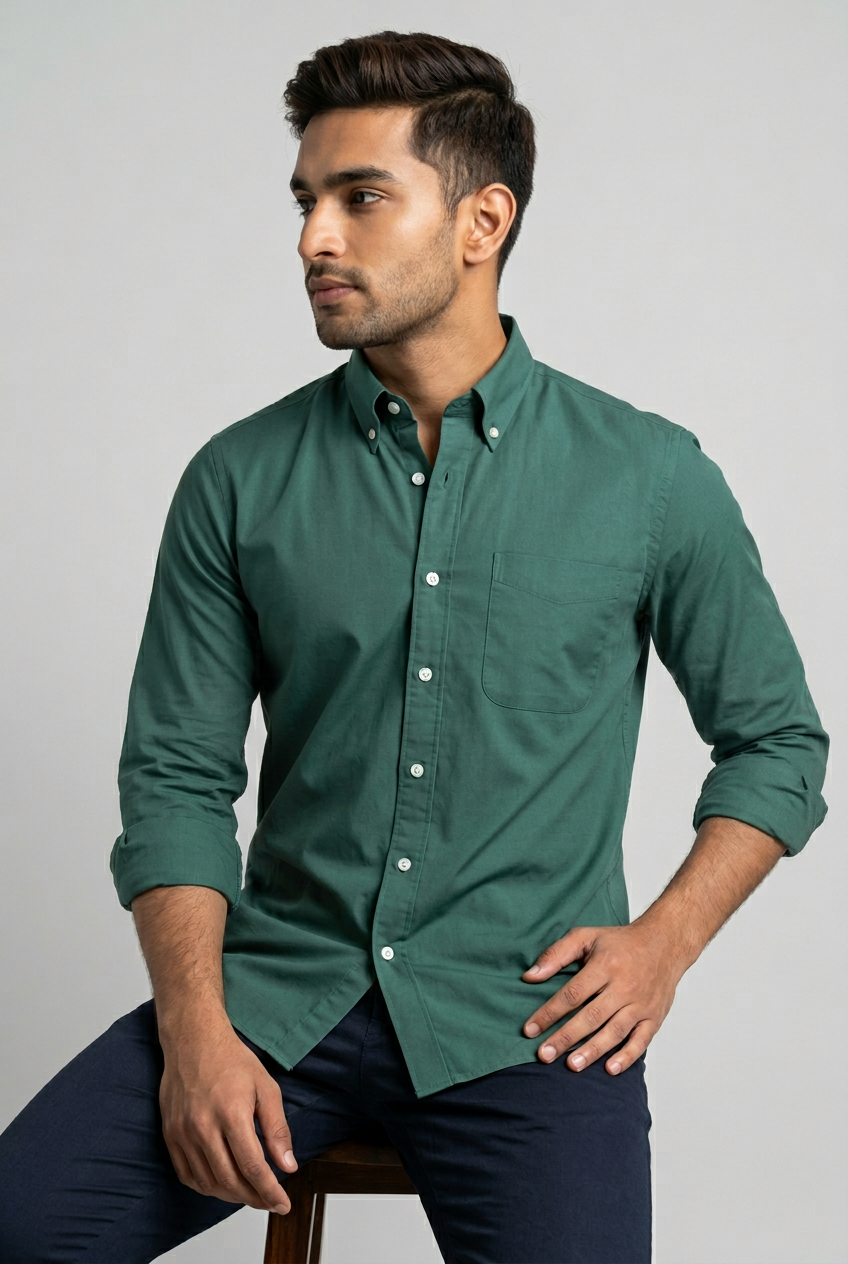 Green Oxford Shirt