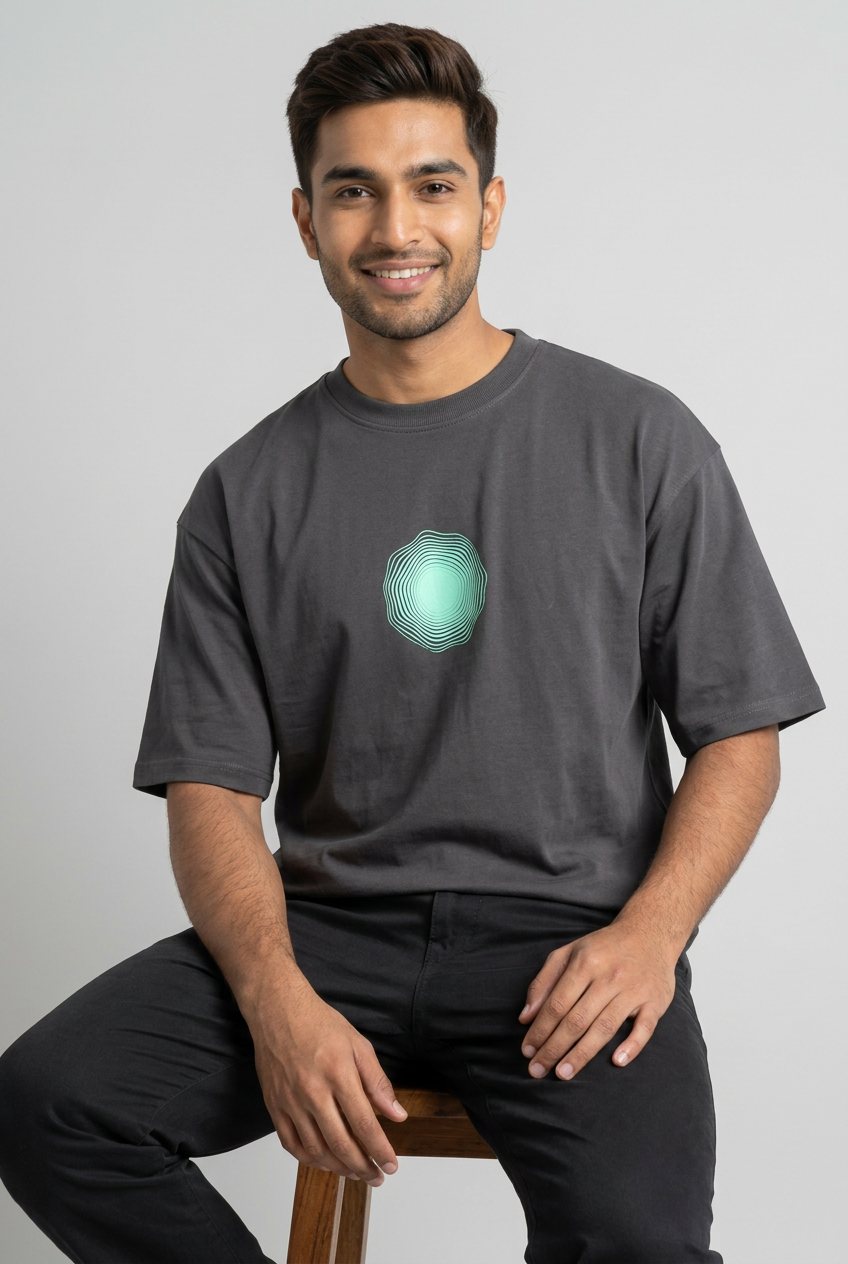 Grey Printed T-Shirt