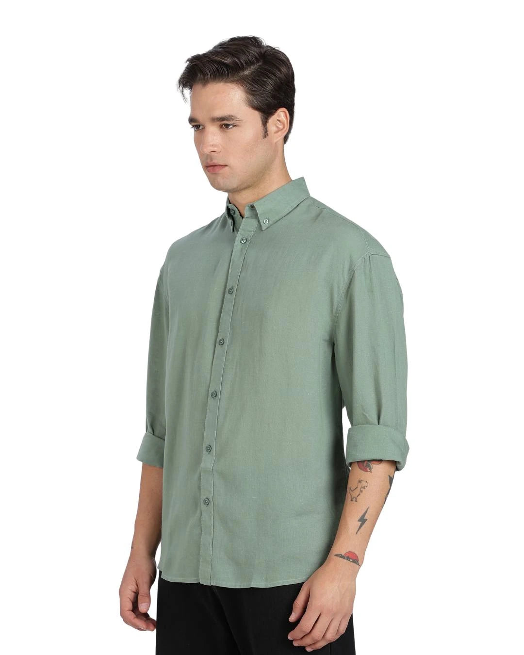 Green Linen Shirt-thumbmail-3