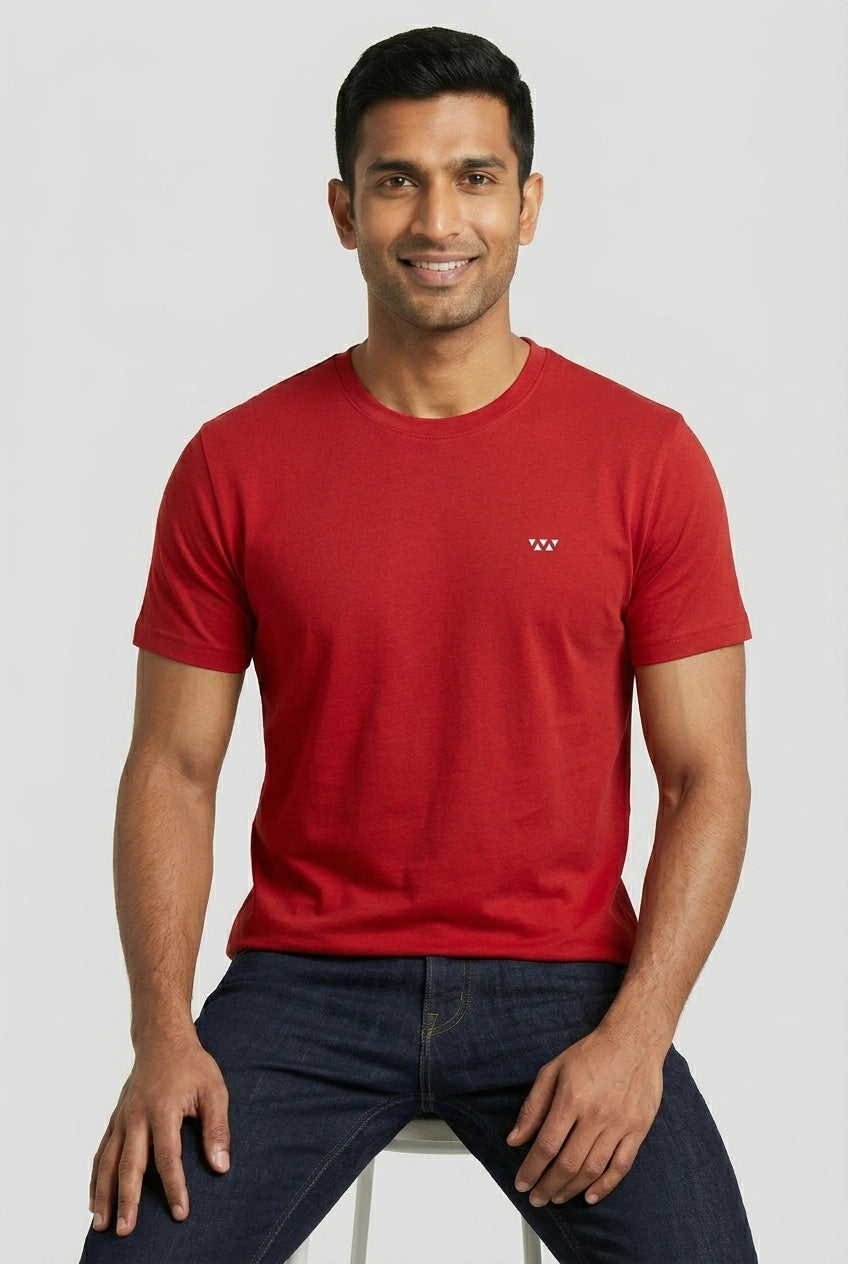 Red Half Sleeve T-Shirt