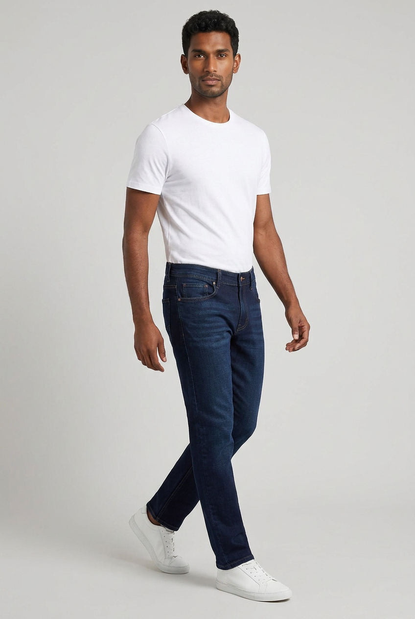 Blue Denim Washed Jeans-thumbmail-8