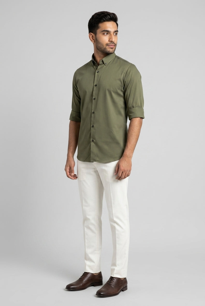 Full Sleeve Satin Shirt-thumbmail-3