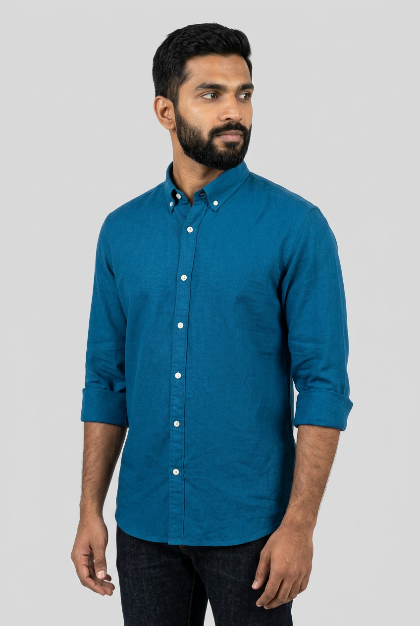 Blue Linen Shirt