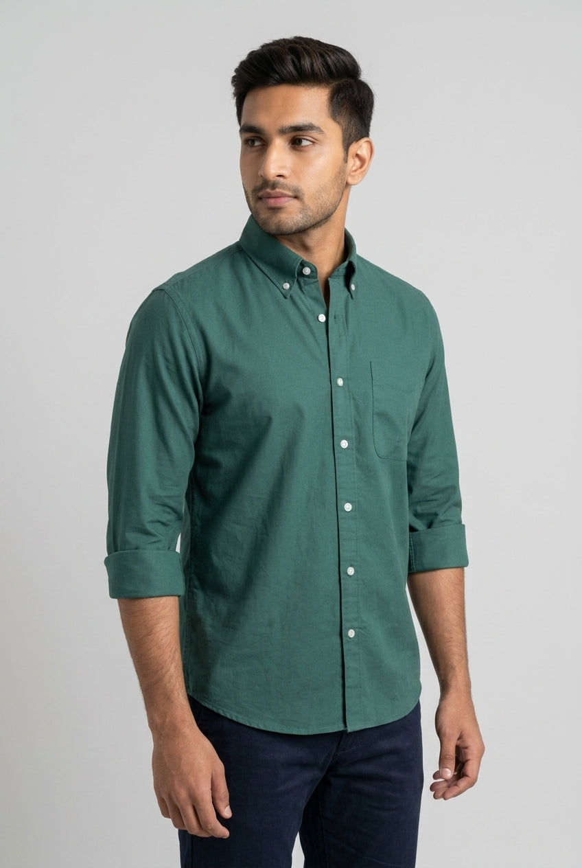 Green Oxford Shirt-thumbmail-3