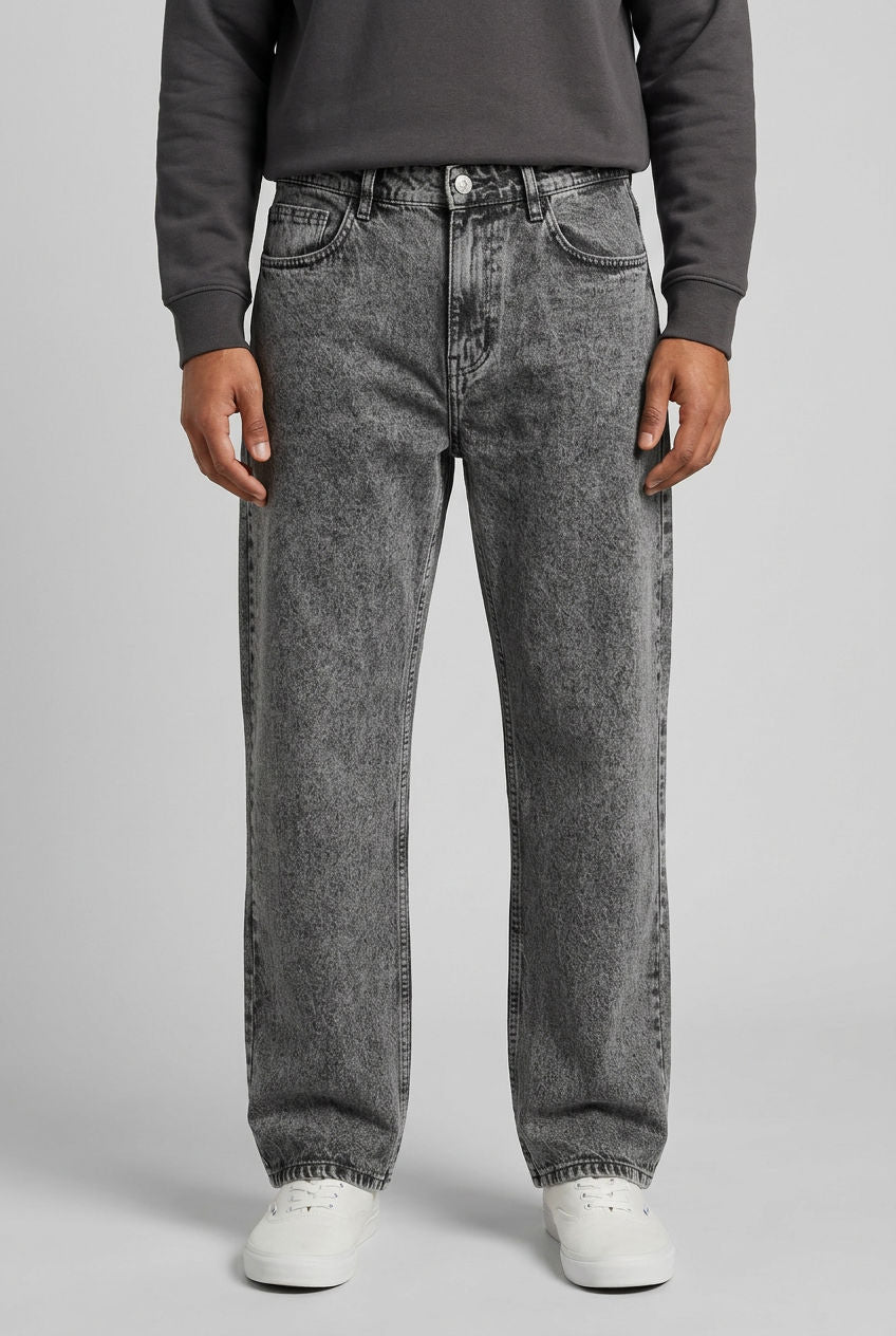 Light Grey Denim Washed Jeans