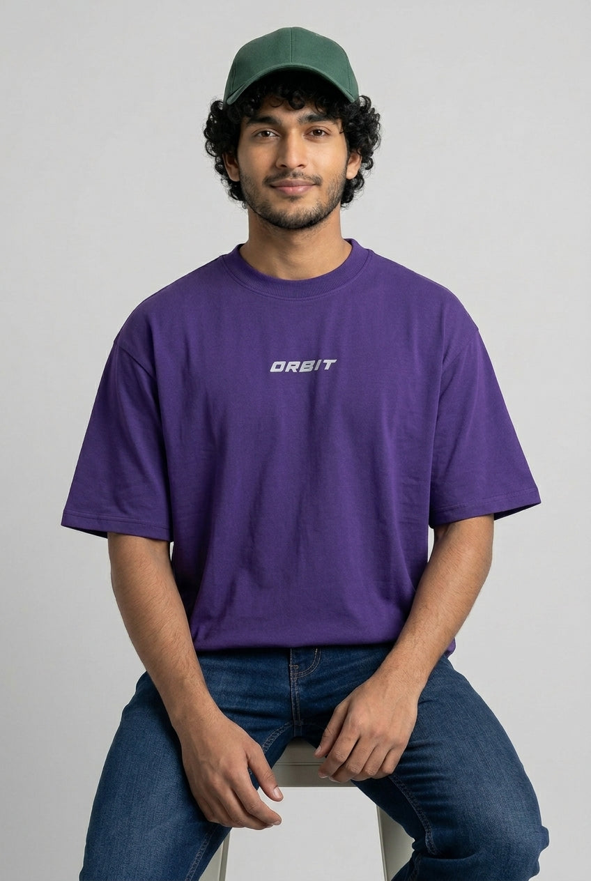 Lavender Printed T-Shirt-thumbmail-4