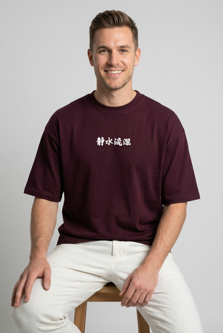 Maroon Printed T-Shirt-thumbmail-7