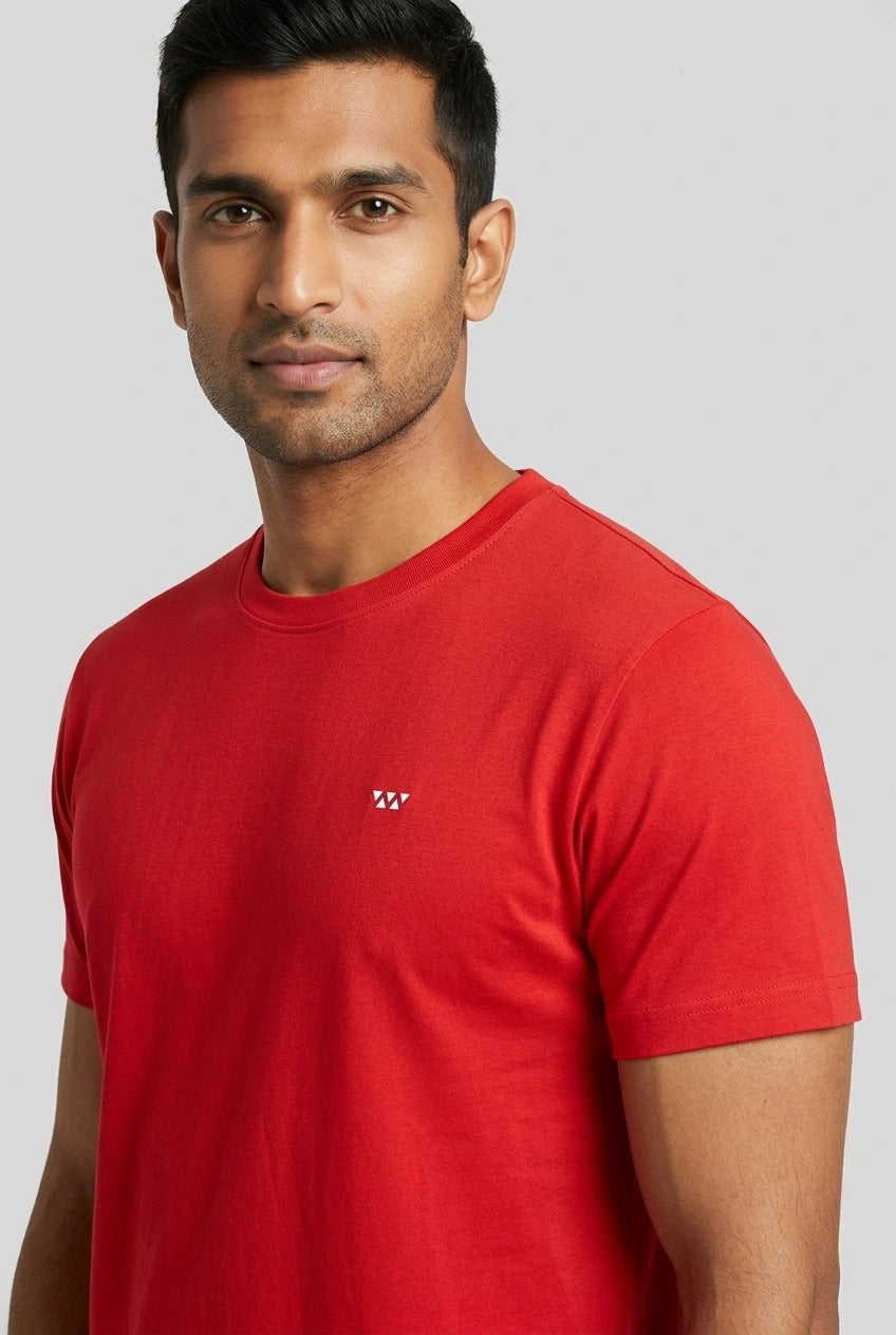 Red Half Sleeve T-Shirt-thumbmail-4