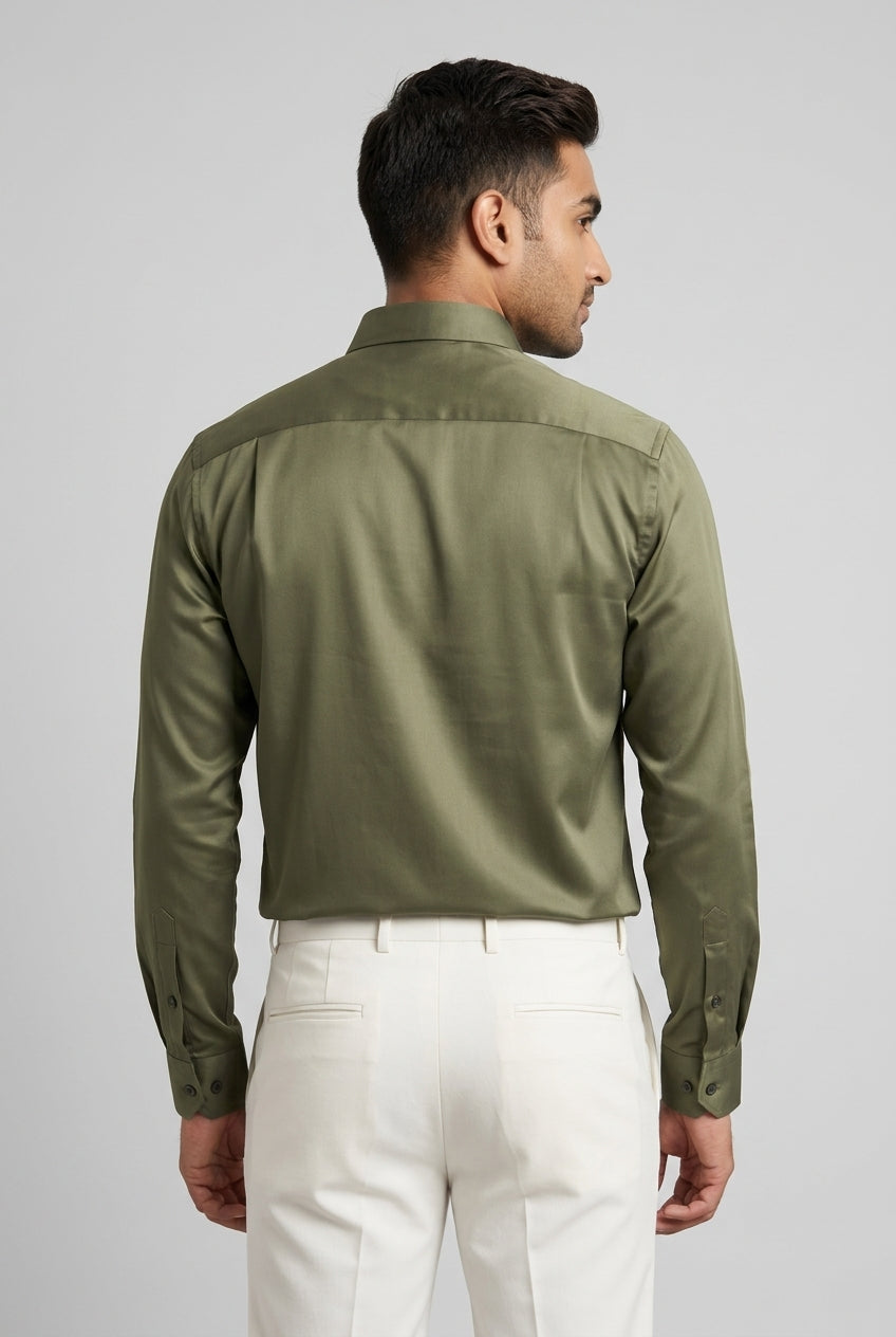 Full Sleeve Satin Shirt-thumbmail-4