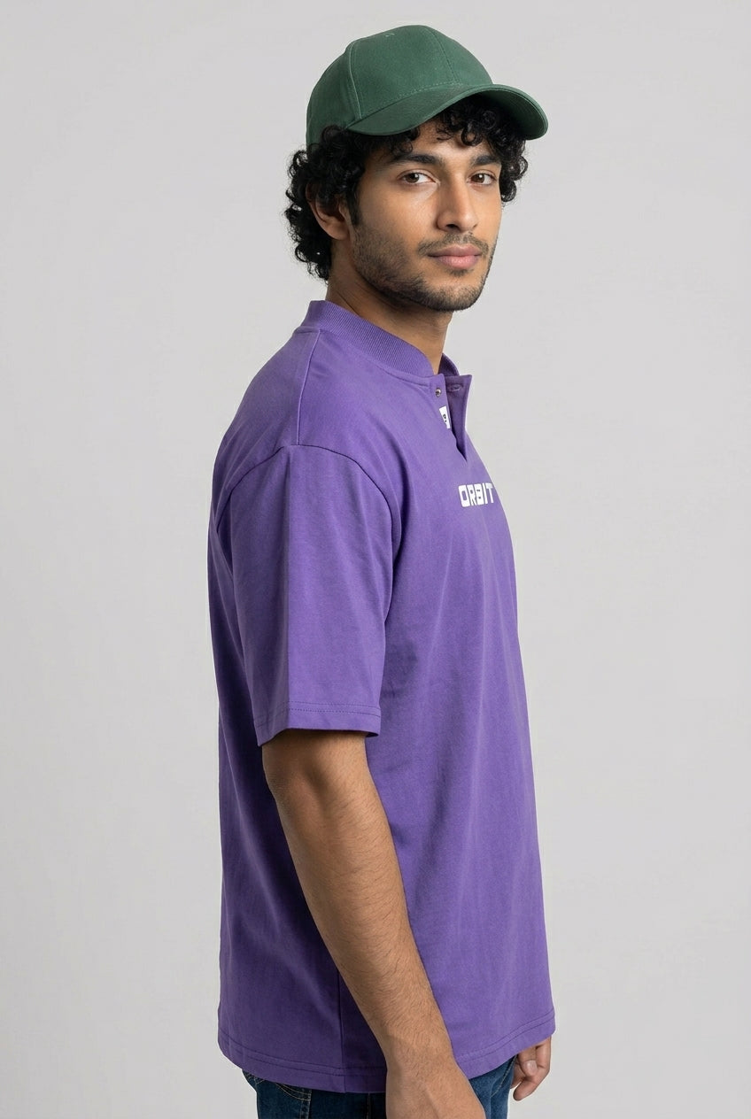 Lavender Printed T-Shirt-thumbmail-5