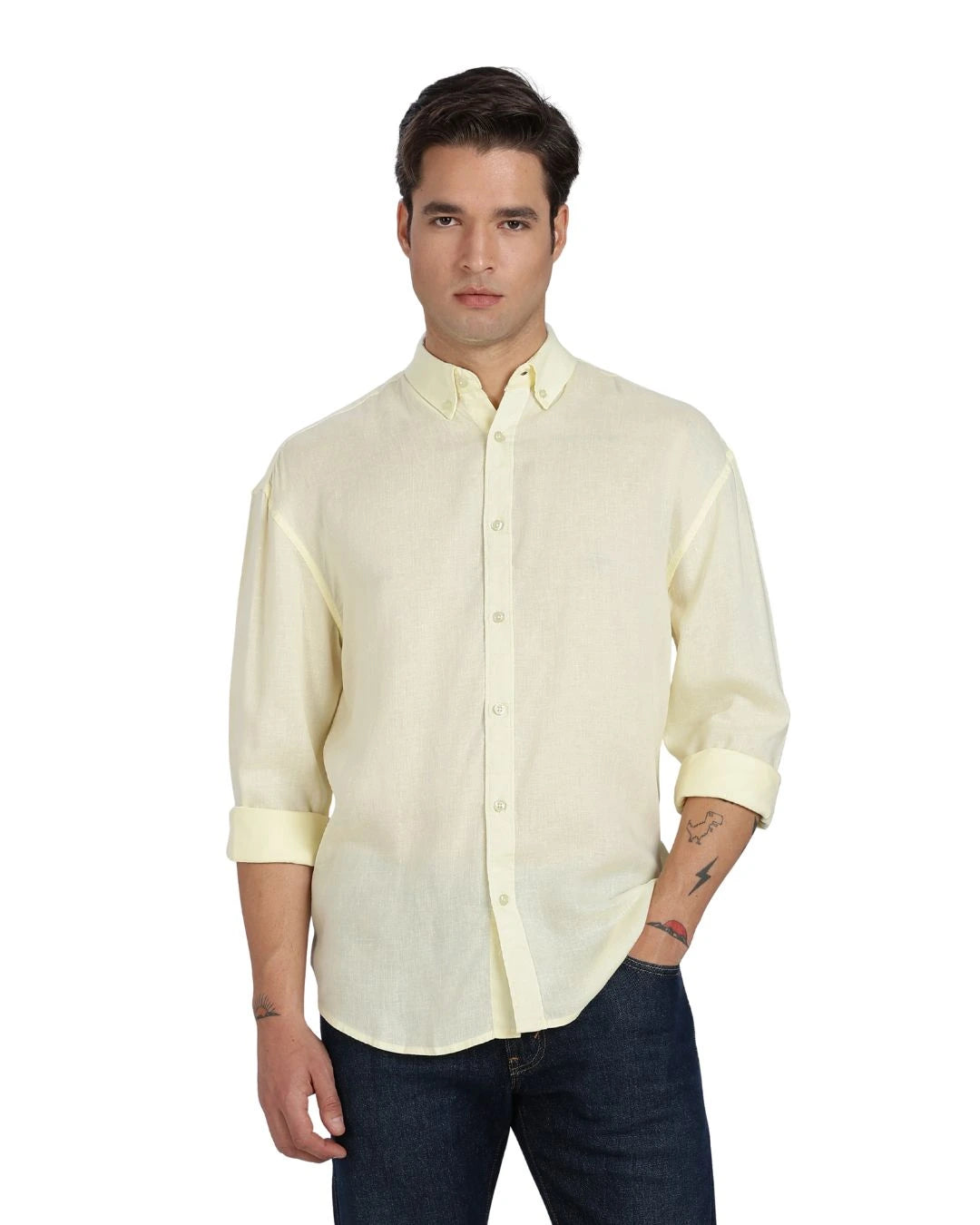 Yellow Linen Shirt