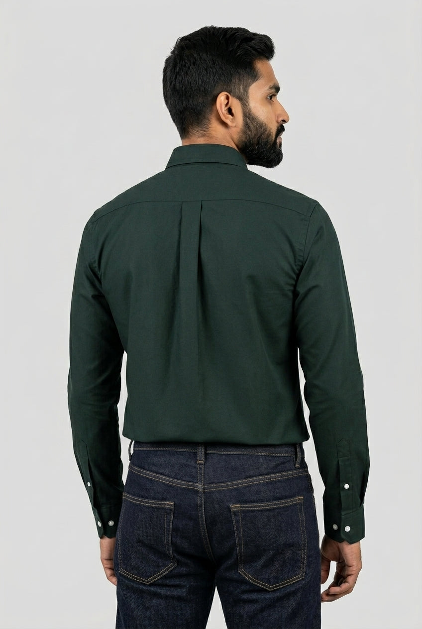 Dark Green Oxford Shirt-thumbmail-4