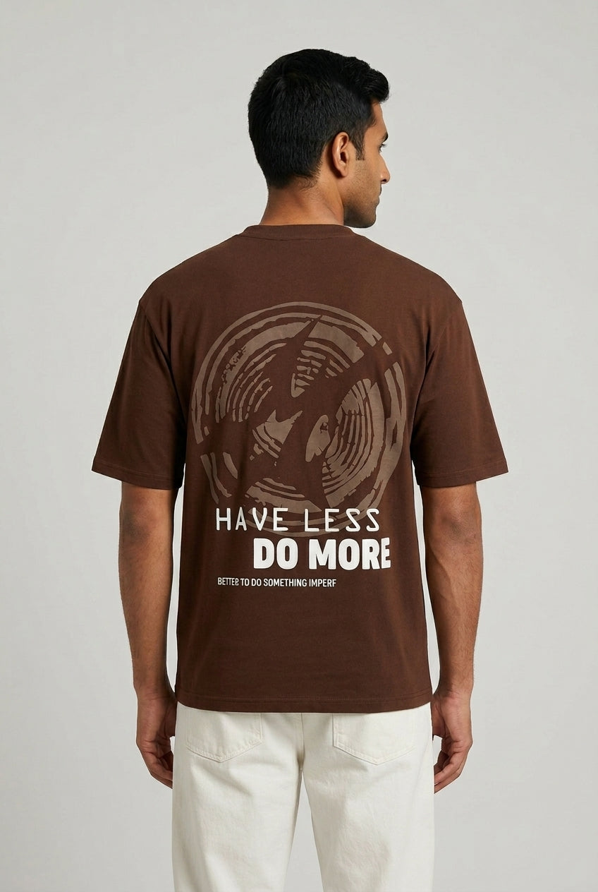 Coffee Brown Printed T-Shirt