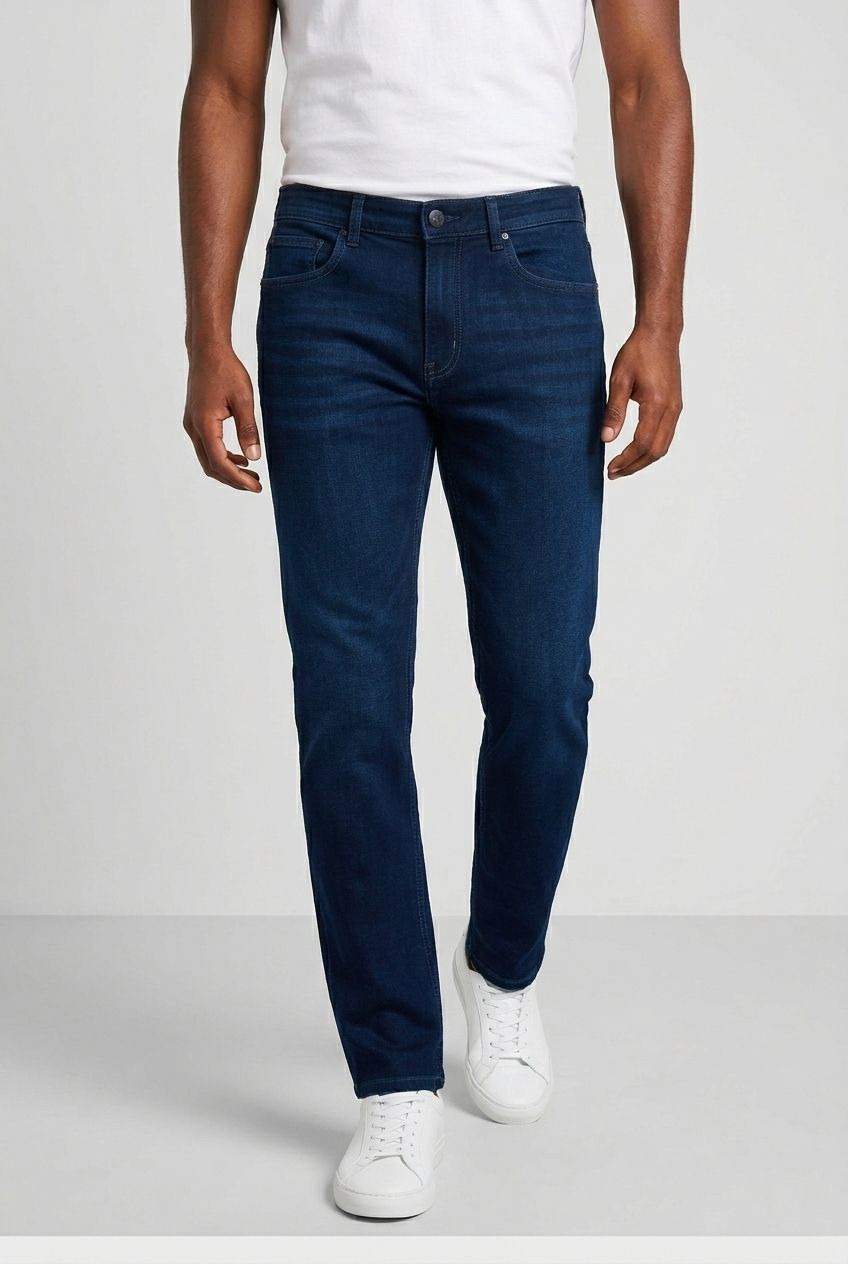Blue Denim Washed Jeans-thumbmail-2