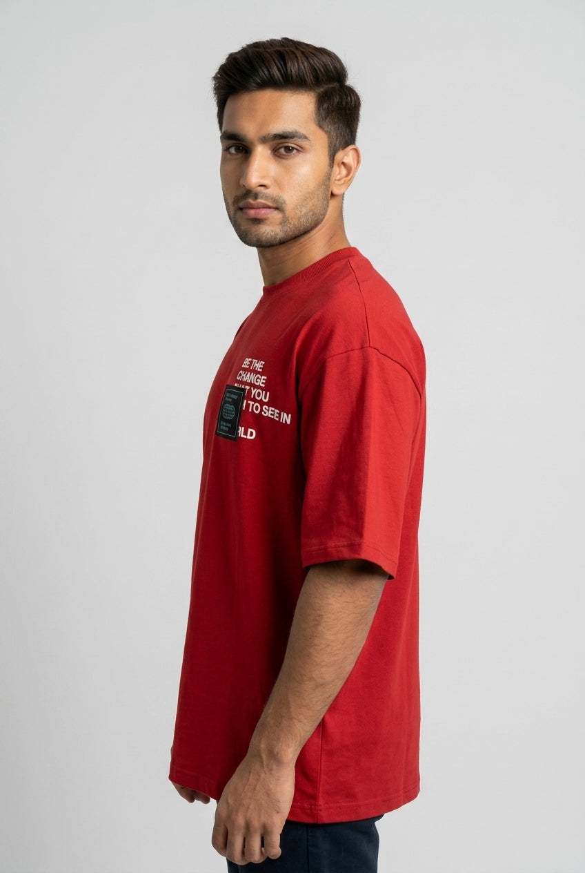 Red Printed T-Shirt-thumbmail-4