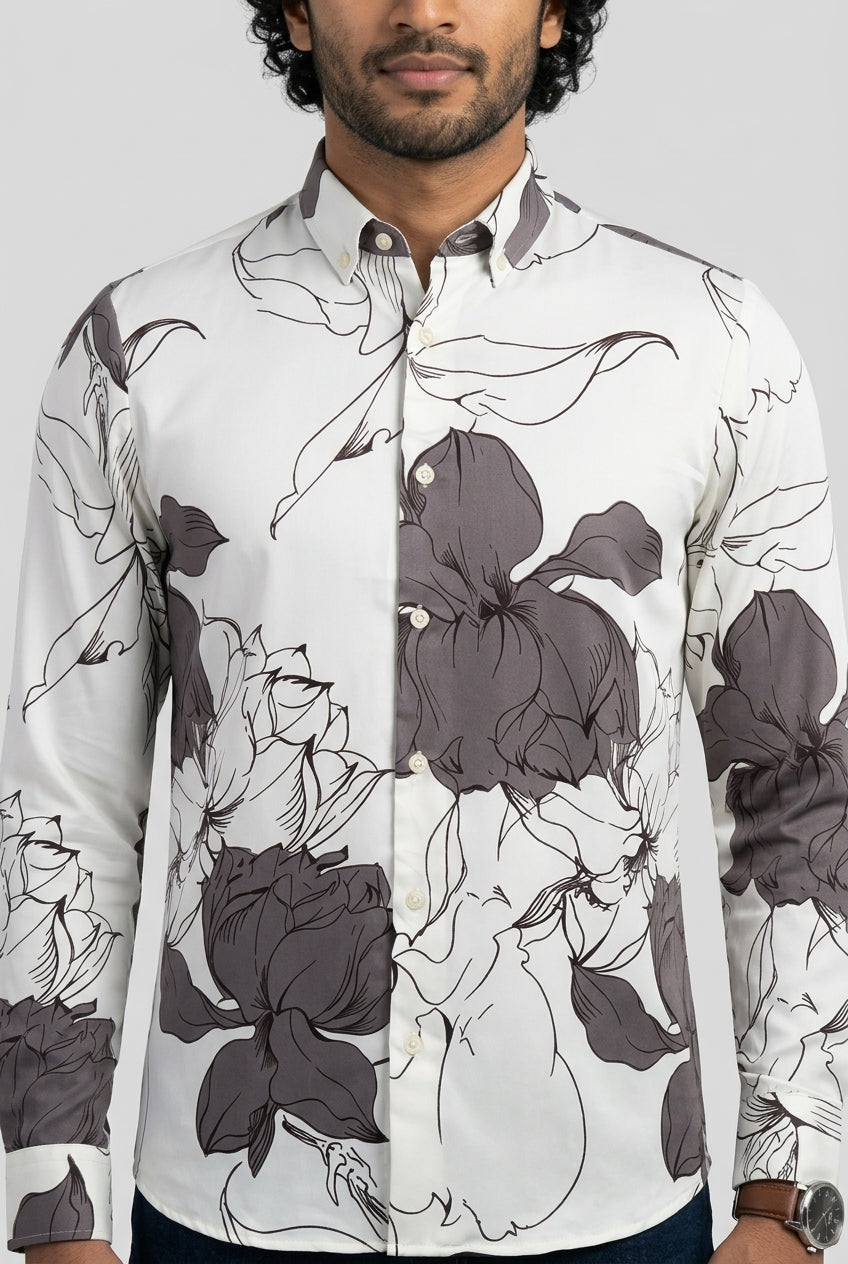 White Wine Printed Shirt-thumbmail-4