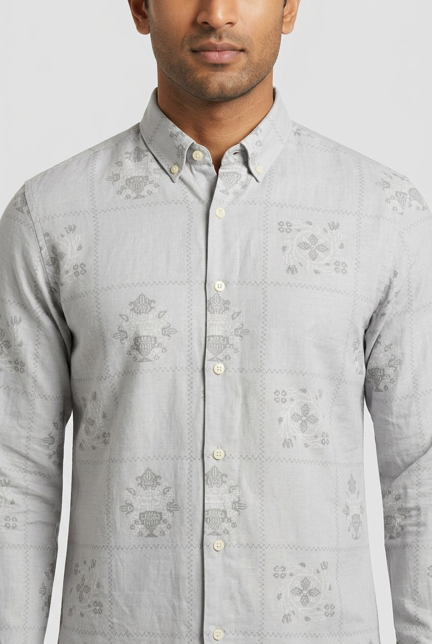 Ash Printed Shirt-thumbmail-5