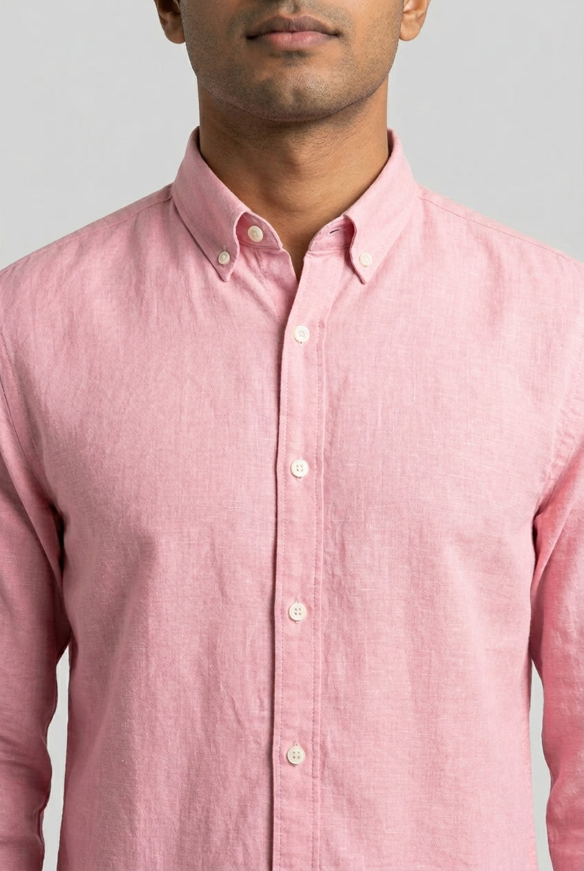 Light Pink Linen Shirt-thumbmail-5