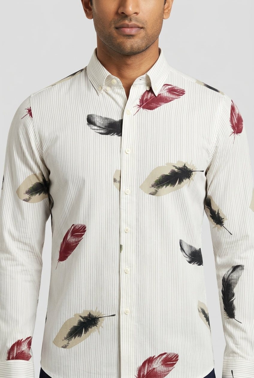 Off White Printed Shirt-thumbmail-4
