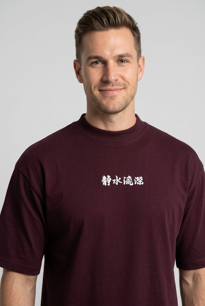 Maroon Printed T-Shirt-thumbmail-8