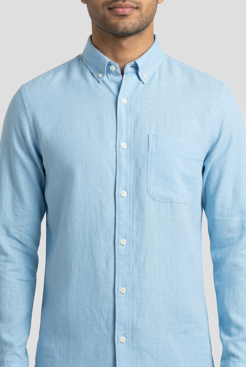 Sky Linen Shirt-thumbmail-5