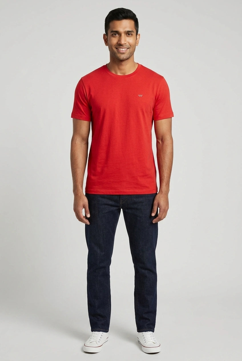 Red Half Sleeve T-Shirt-thumbmail-5