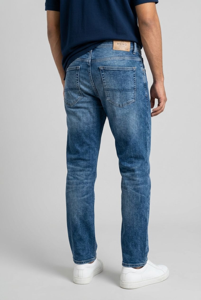 Blue Denim Washed Jeans-thumbmail-5