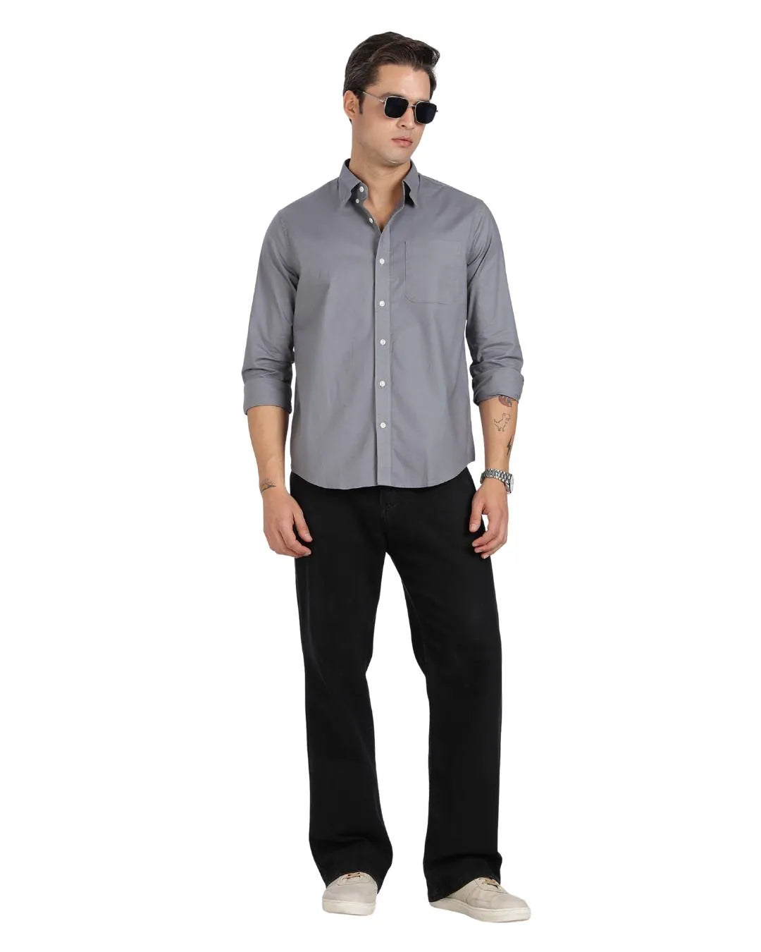 Dark Grey Oxford Shirt-thumbmail-6