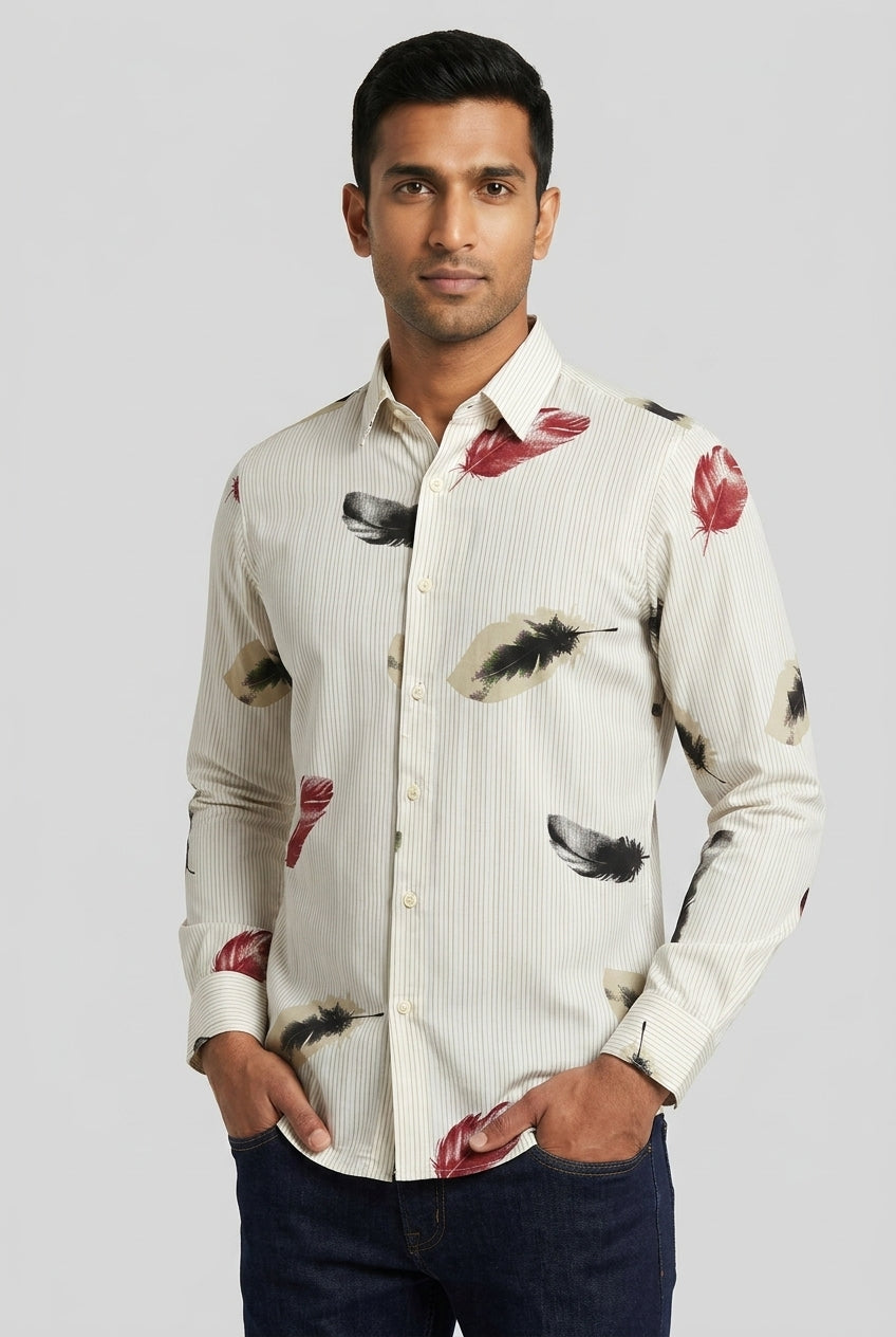 Off White Printed Shirt-thumbmail-5