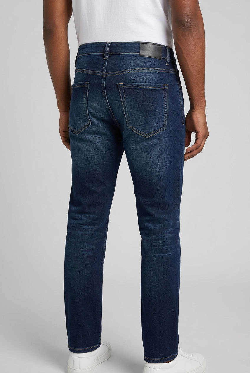 Blue Denim Washed Jeans-thumbmail-4