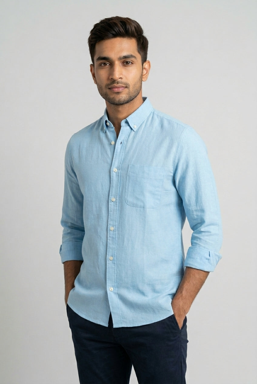 Sky Linen Shirt-thumbmail-6