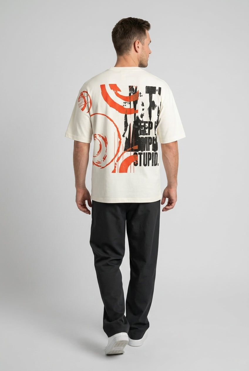 White Printed T-Shirt-thumbmail-3