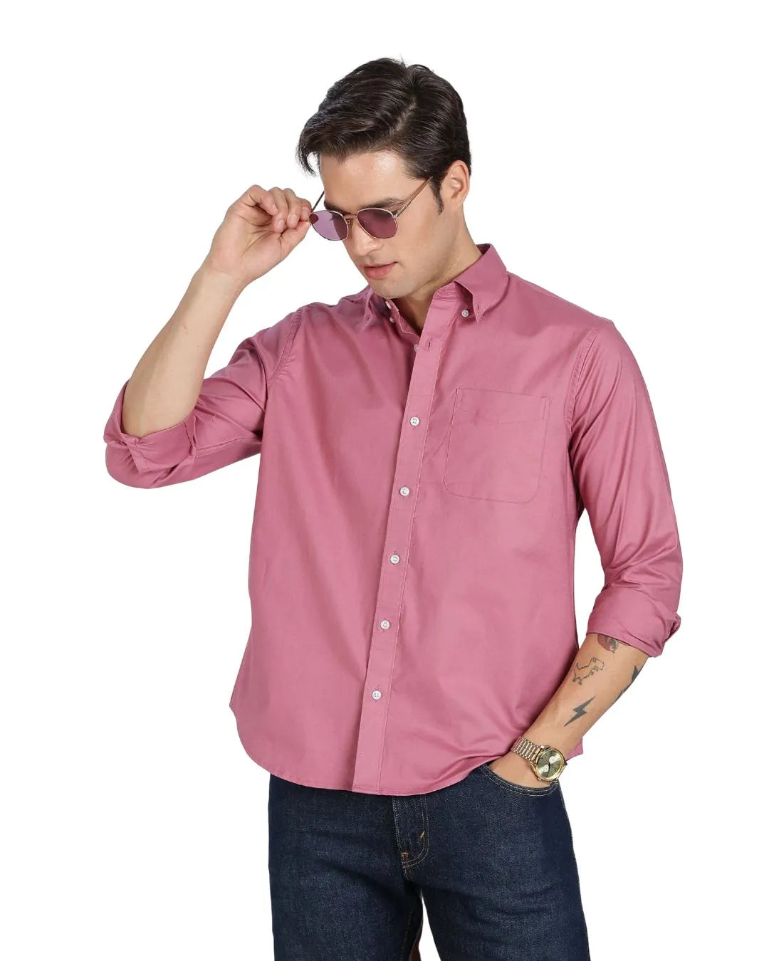 Dusty Pink Oxford Shirt-thumbmail-6