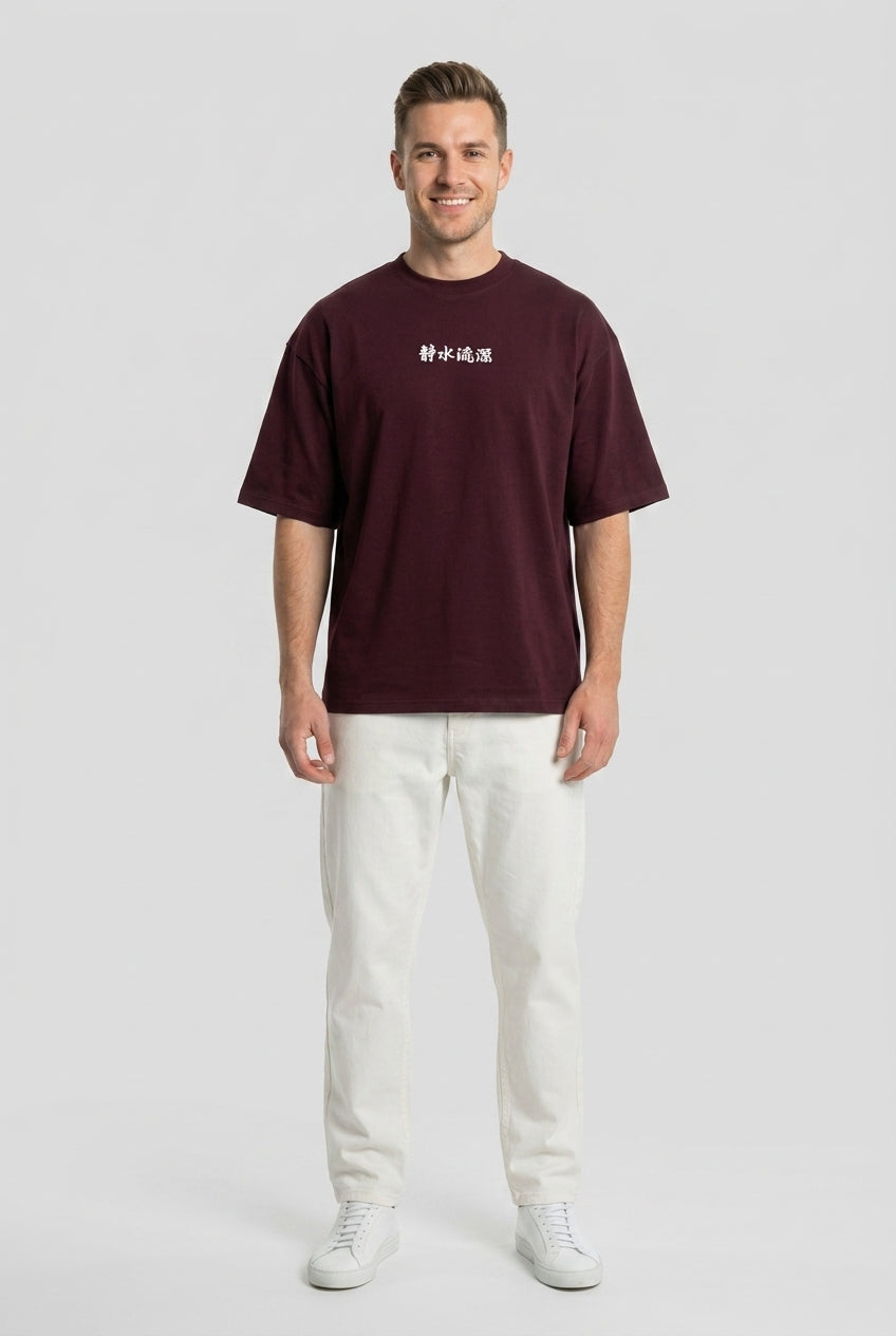 Maroon Printed T-Shirt-thumbmail-5