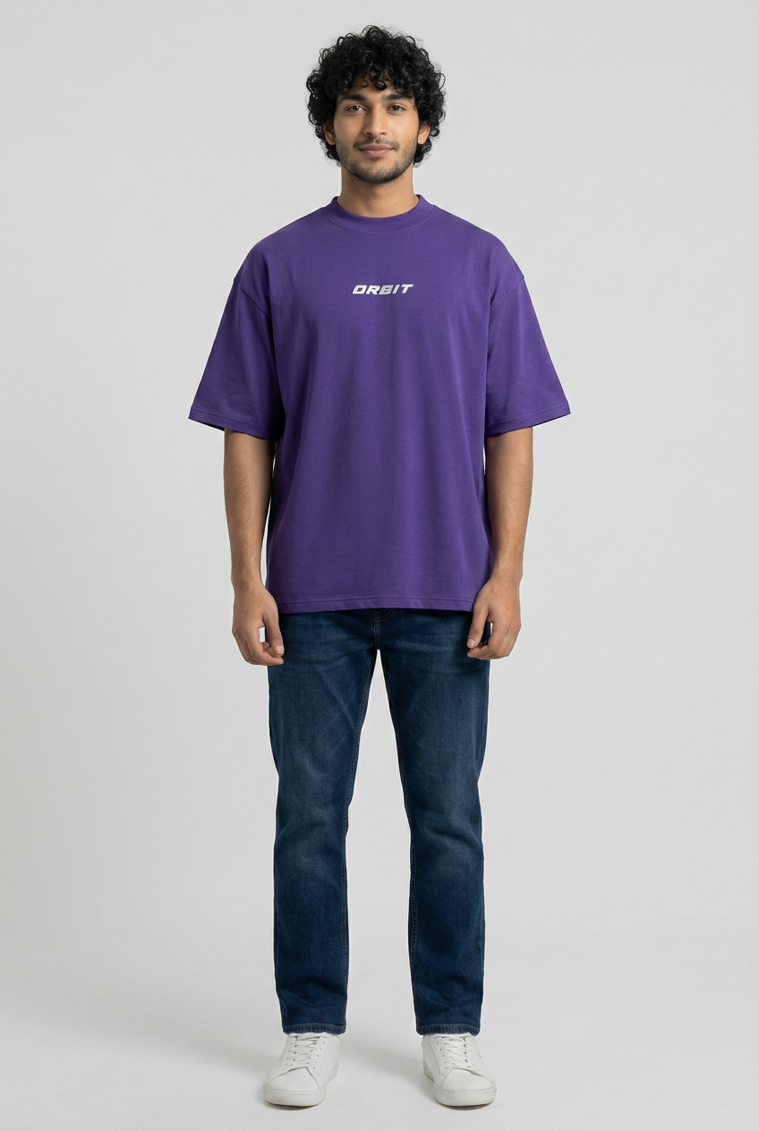 Lavender Printed T-Shirt-thumbmail-7