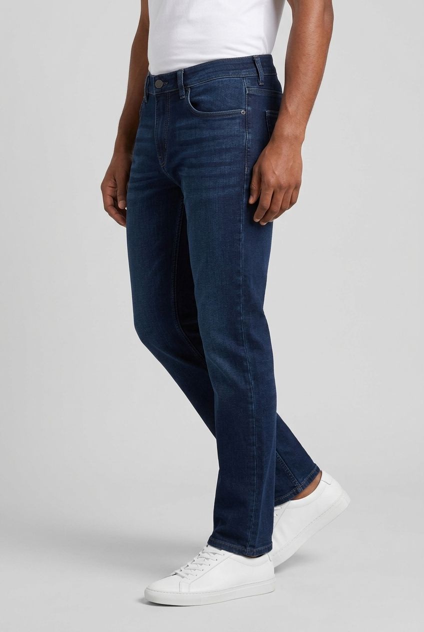 Blue Denim Washed Jeans-thumbmail-5