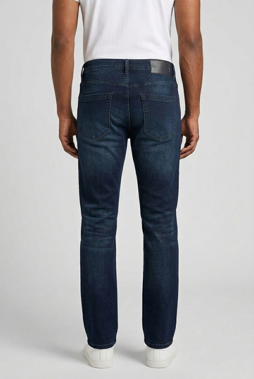 Blue Denim Washed Jeans-thumbmail-6