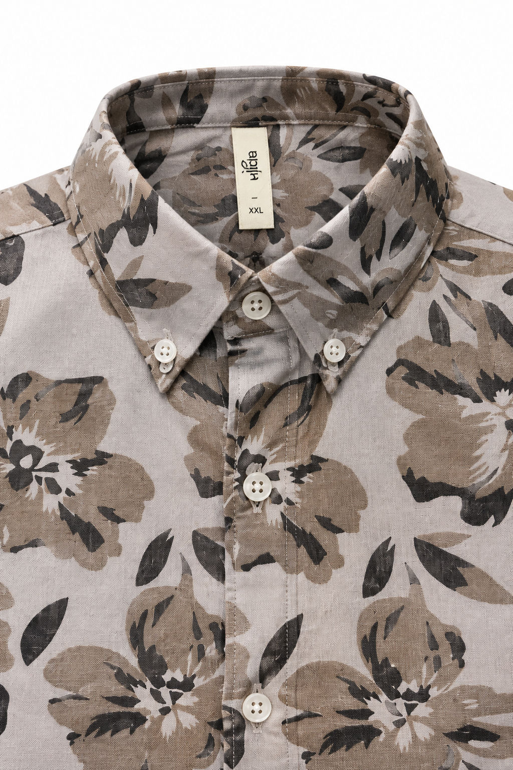 Big MEND Natural Printed Rayon Semi Slim Fit Half Sleeve Shirt product image