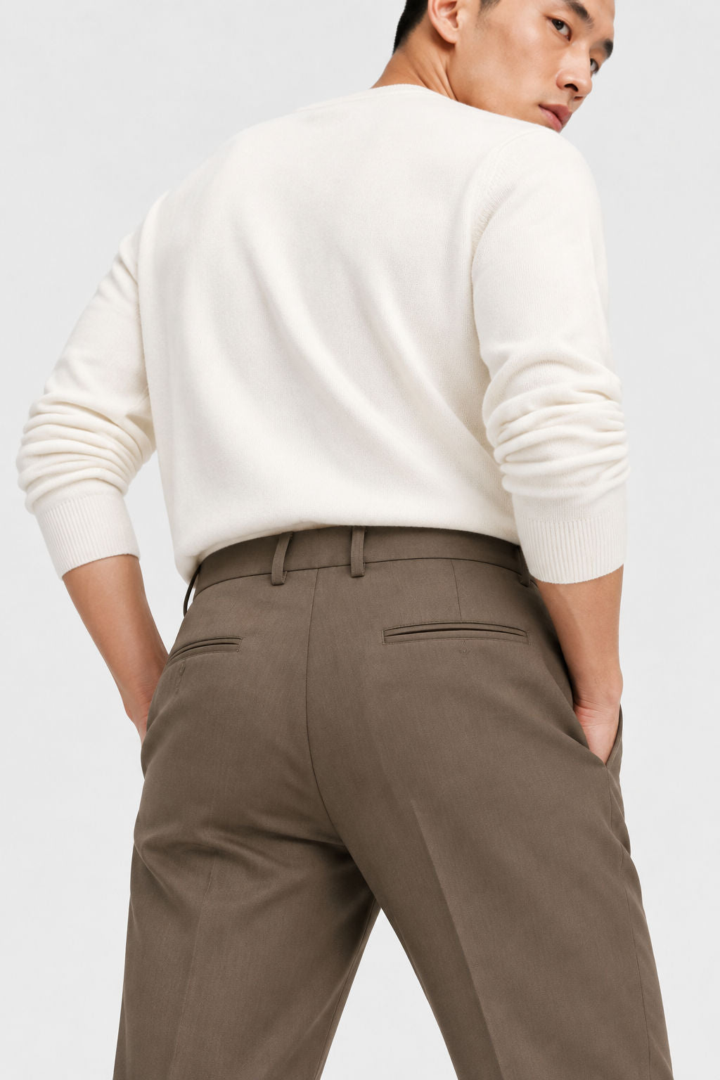 Brown Solid Semi Slim Fit Half Sleeve Trouser product image