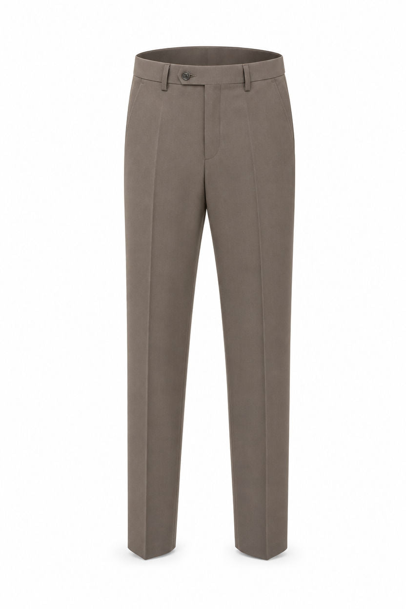 Brown Solid Semi Slim Fit Half Sleeve Trouser product image